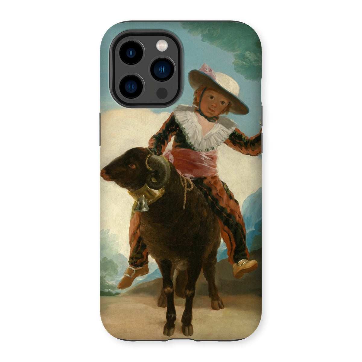 Boy on a Ram - Francisco Goya Iphone Case, 14 Pro Max / Matte, Kite-773059236, Artistic Phone Case