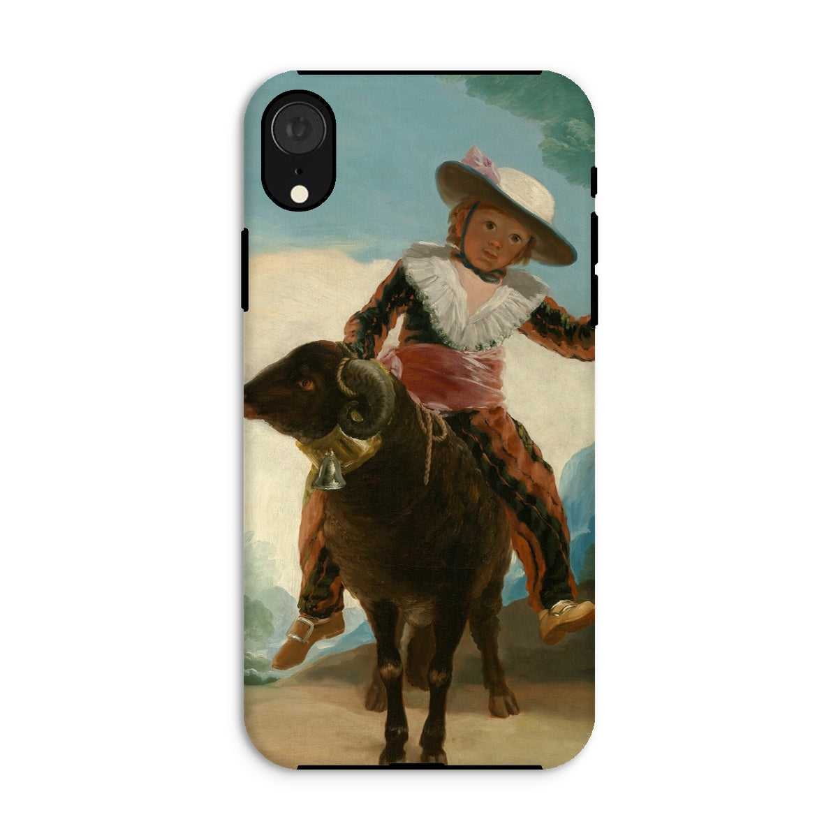 Boy on a Ram Francisco Goya Iphone Case, Xr / Matte, Phone Case Painting Boy Ram