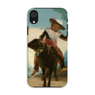 Boy on a Ram Francisco Goya Iphone Case, Xr / Matte, Phone Case Painting Boy Ram
