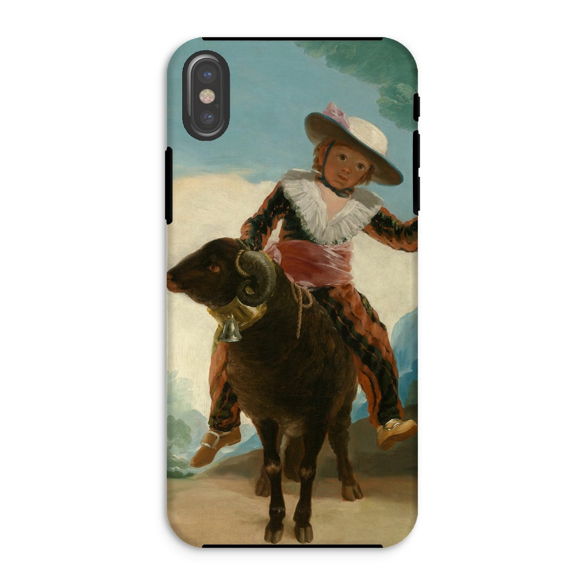 Boy on a Ram Francisco Goya Iphone Case, Xs / Matte, Phone Case Painting Boy Ram