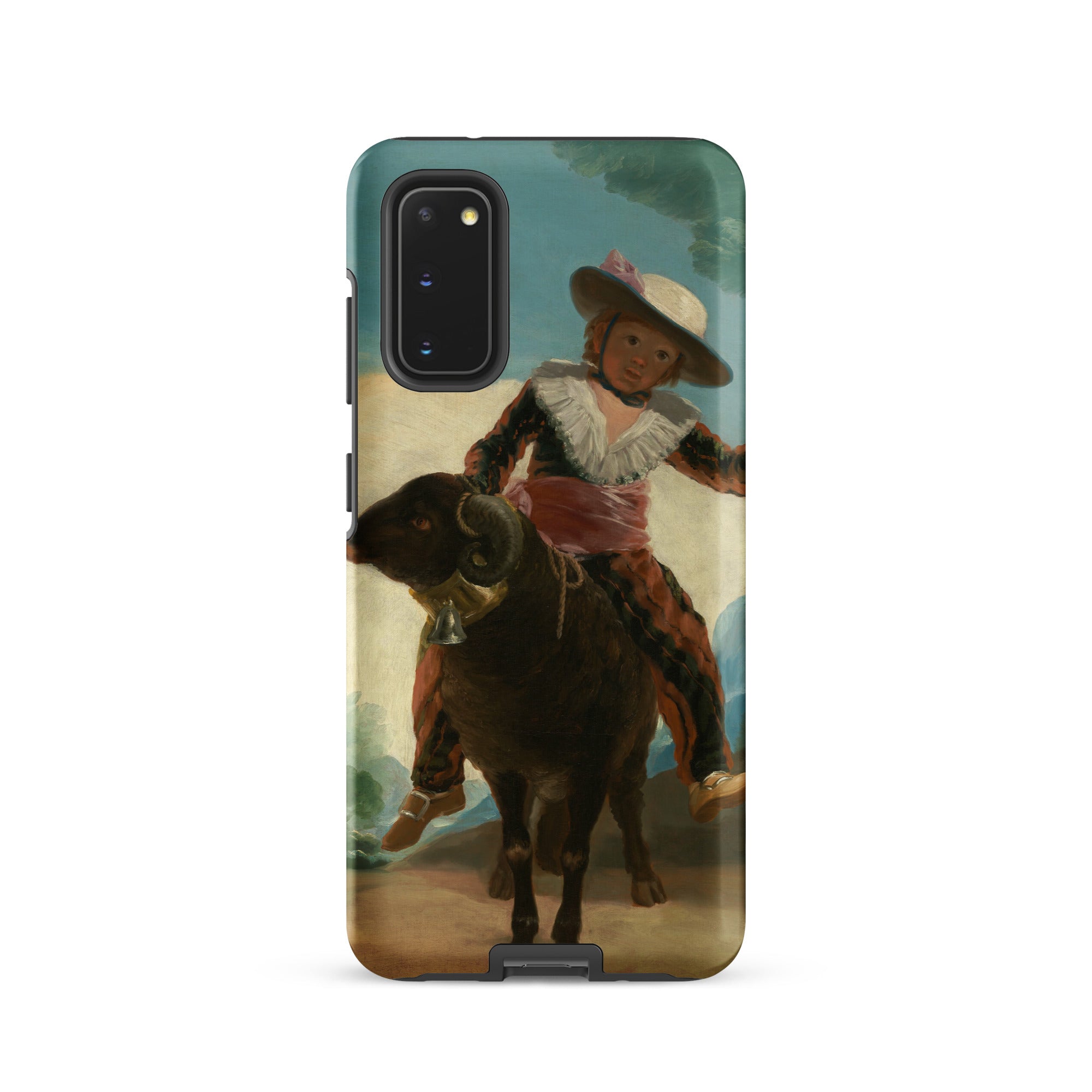 Boy on a Ram Francisco Goya Samsung Case, Galaxy S20 / Matte, Smartphone Case Classic Painting Child Ram