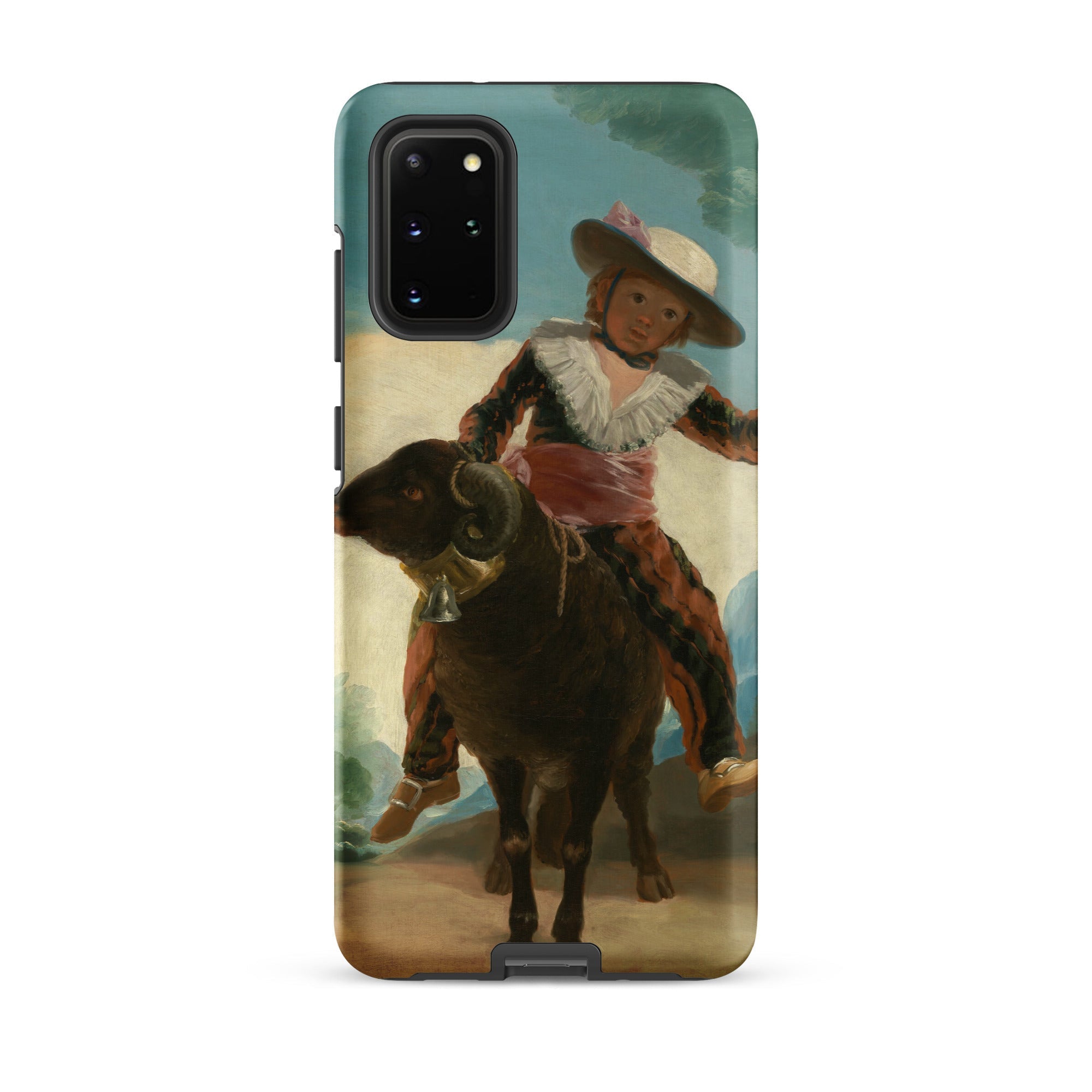 Boy on a Ram Francisco Goya Samsung Case, Galaxy S20 Plus / Matte, Smartphone Case Classic Painting Child Ram
