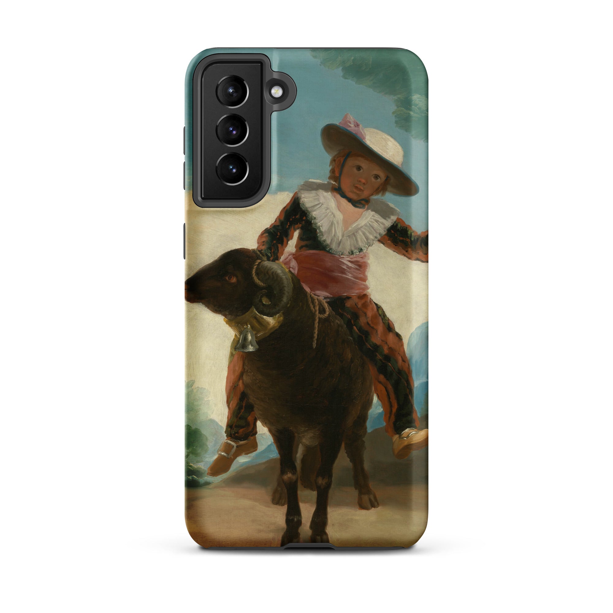 Boy on a Ram Francisco Goya Samsung Case, Galaxy S21 Plus / Matte, Phone Case Classic Painting Child Ram