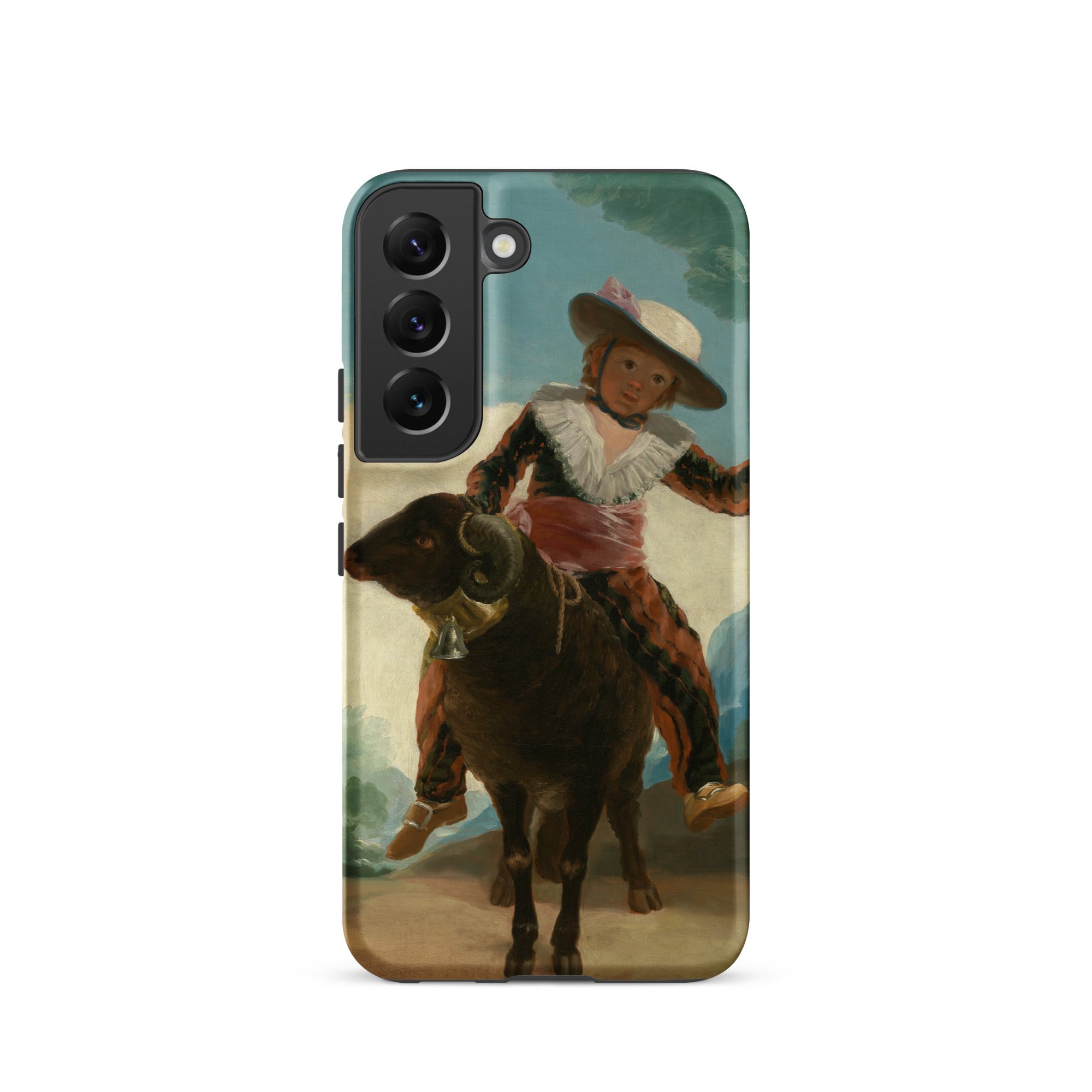 Boy on a Ram Francisco Goya Samsung Case, Galaxy S22 / Matte, Smartphone Case Classical Painting Child Ram