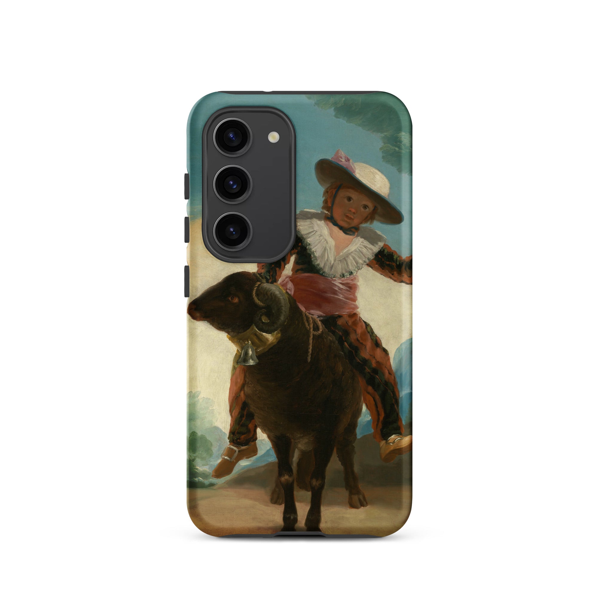 Boy on a Ram Francisco Goya Samsung Case, Galaxy S23 / Matte, Phone Case Painting Child Ram