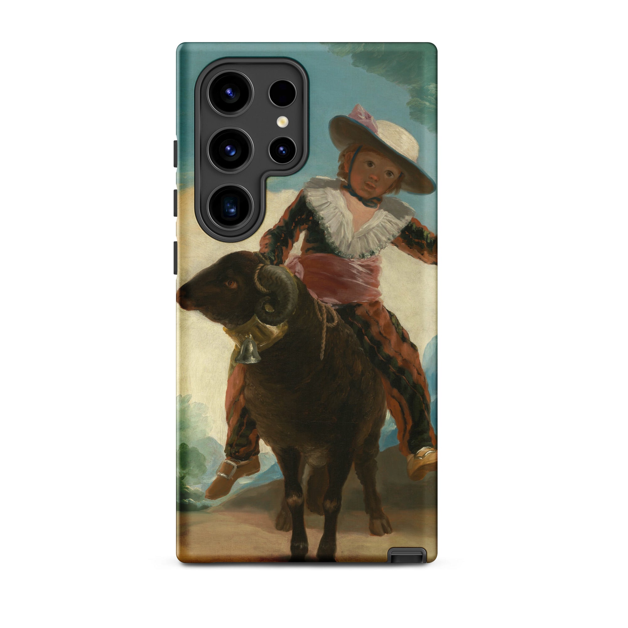 Boy on a Ram Francisco Goya Samsung Case, Galaxy S24 Ultra / Matte, Samsung Galaxy Phone Case Classic Painting Child Ram