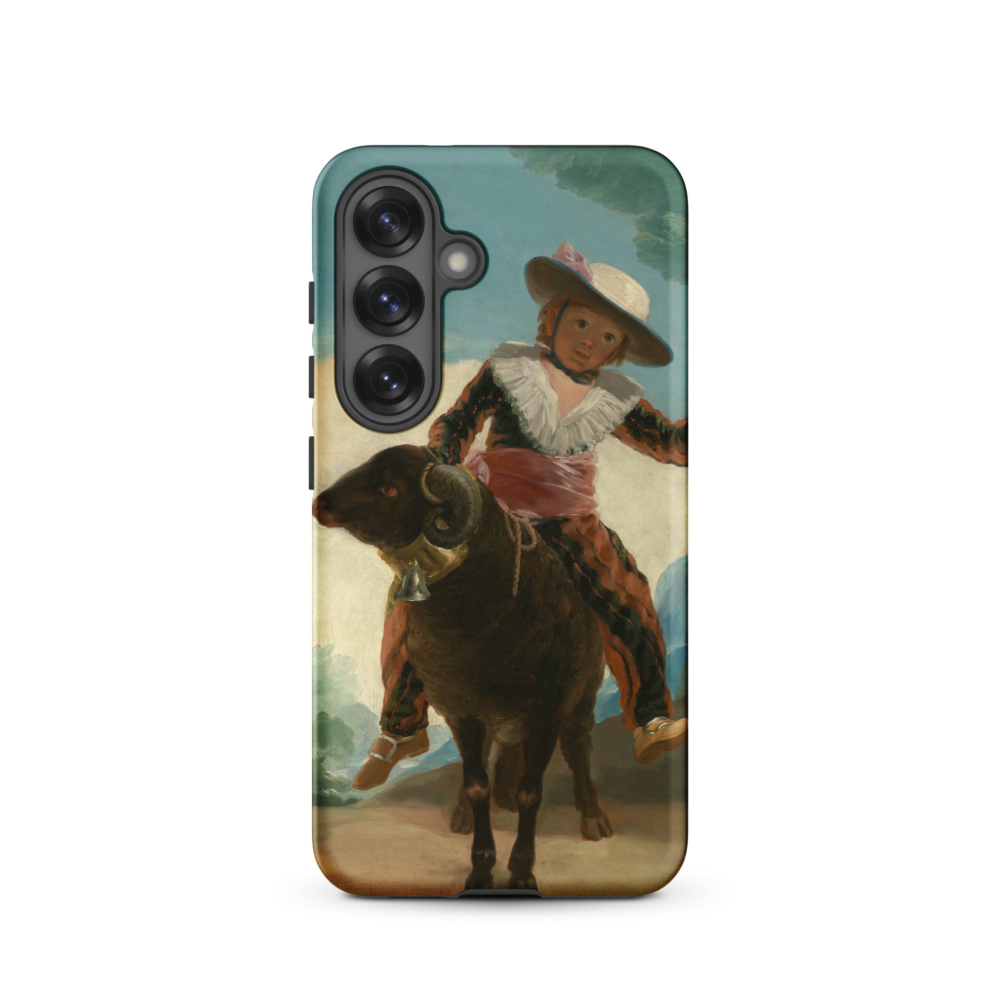 Boy on a Ram Francisco Goya Samsung Case, Galaxy S25 / Matte, Phone Case Painting Boy Goat