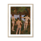Boys on the Beach - Károly Ferenczy Fine Art Print, Framed Painting Nude Men Nature