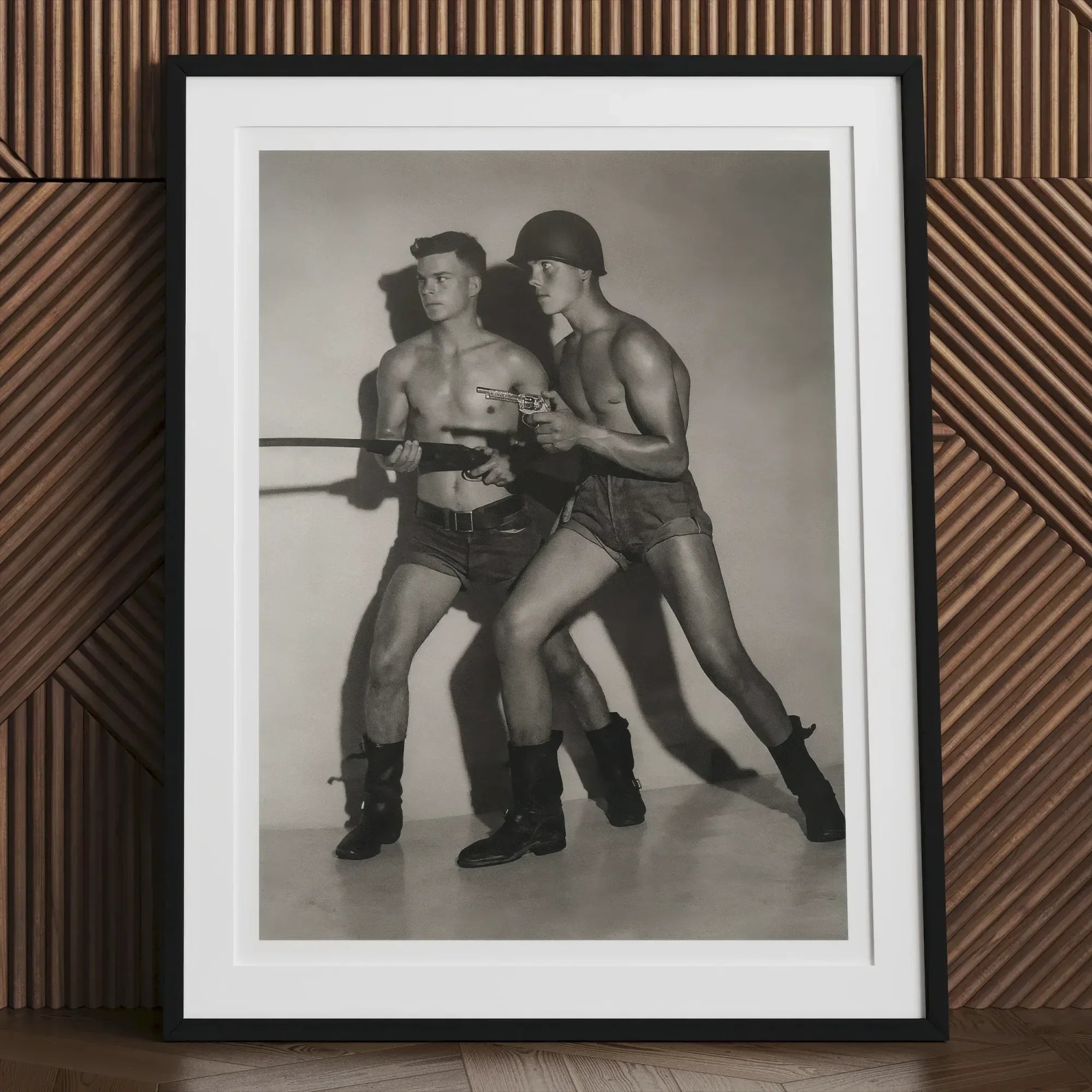 Boys Toys - Jack Swann & Bruno Gomm by Bob Mizer Art Print 24’’x32’’ Posters Prints Visual Artwork