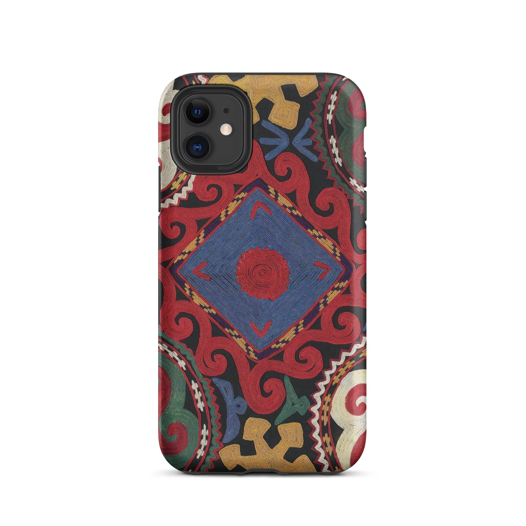 Braided Uzbekistan Textile Art Iphone Case, 11 / Matte, Patterned Phone Case