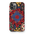 Braided - Uzbekistan Textile Art Iphone Case, 11 Pro / Matte, Colorful Patterned Phone Case