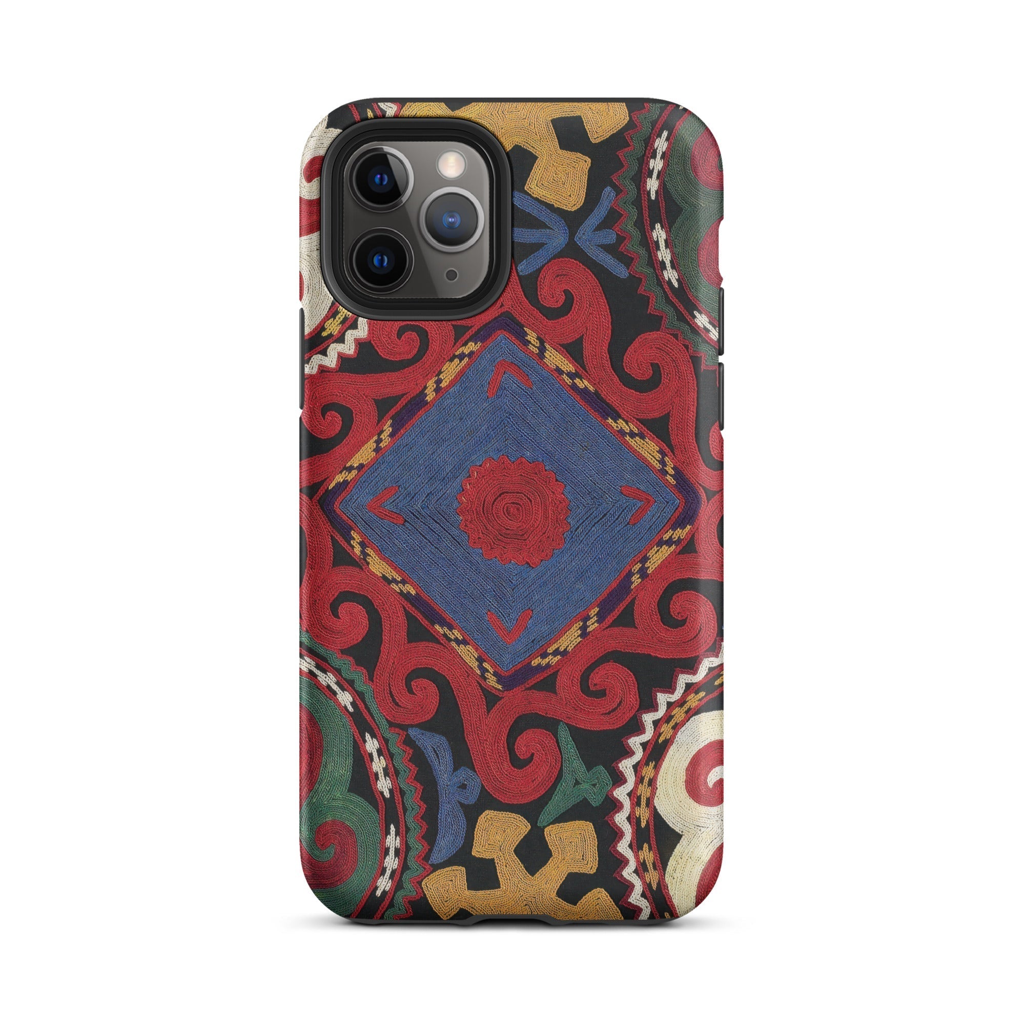 Braided Uzbekistan Textile Art Iphone Case, 11 Pro / Matte, Patterned Smartphone Case
