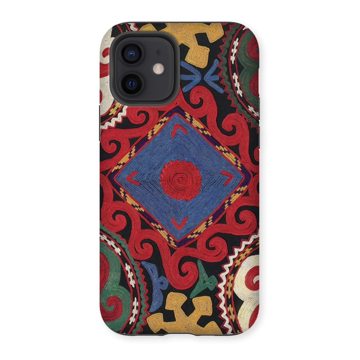 Braided - Uzbekistan Textile Art Iphone Case, 12 / Matte, Patterned Phone Case