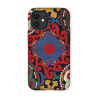 Braided - Uzbekistan Textile Art Iphone Case, 12 Mini / Matte, Colorful Patterned Phone Case