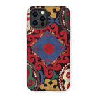 Braided - Uzbekistan Textile Art Iphone Case, 12 Pro / Matte, Patterned Phone Case