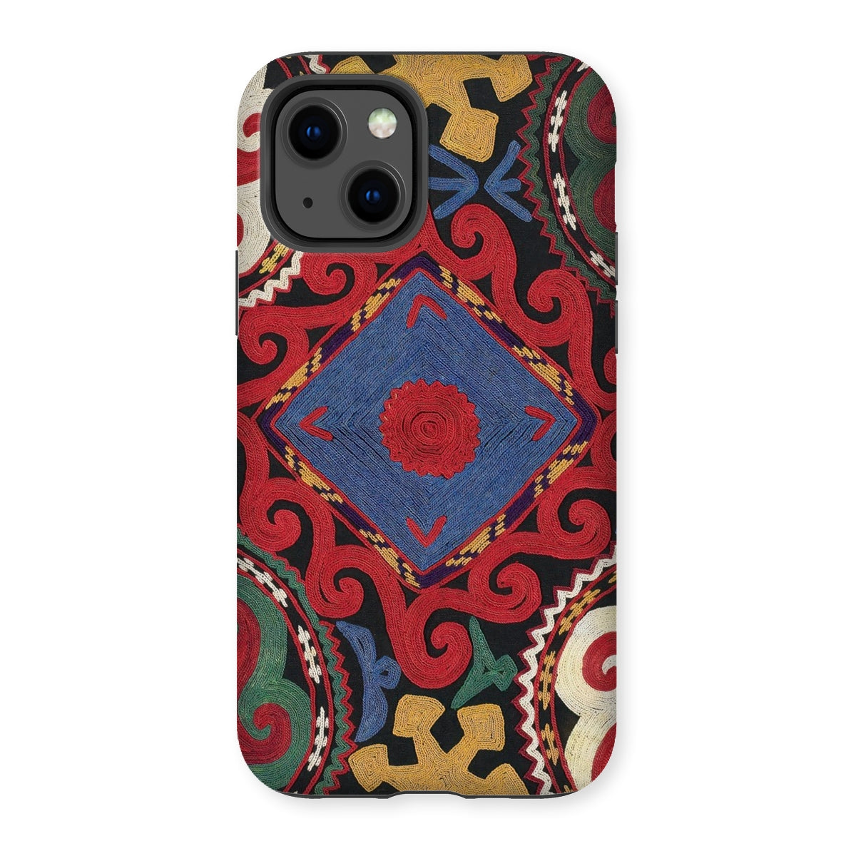 Braided - Uzbekistan Textile Art Iphone Case, 13 / Matte, Patterned Phone Case