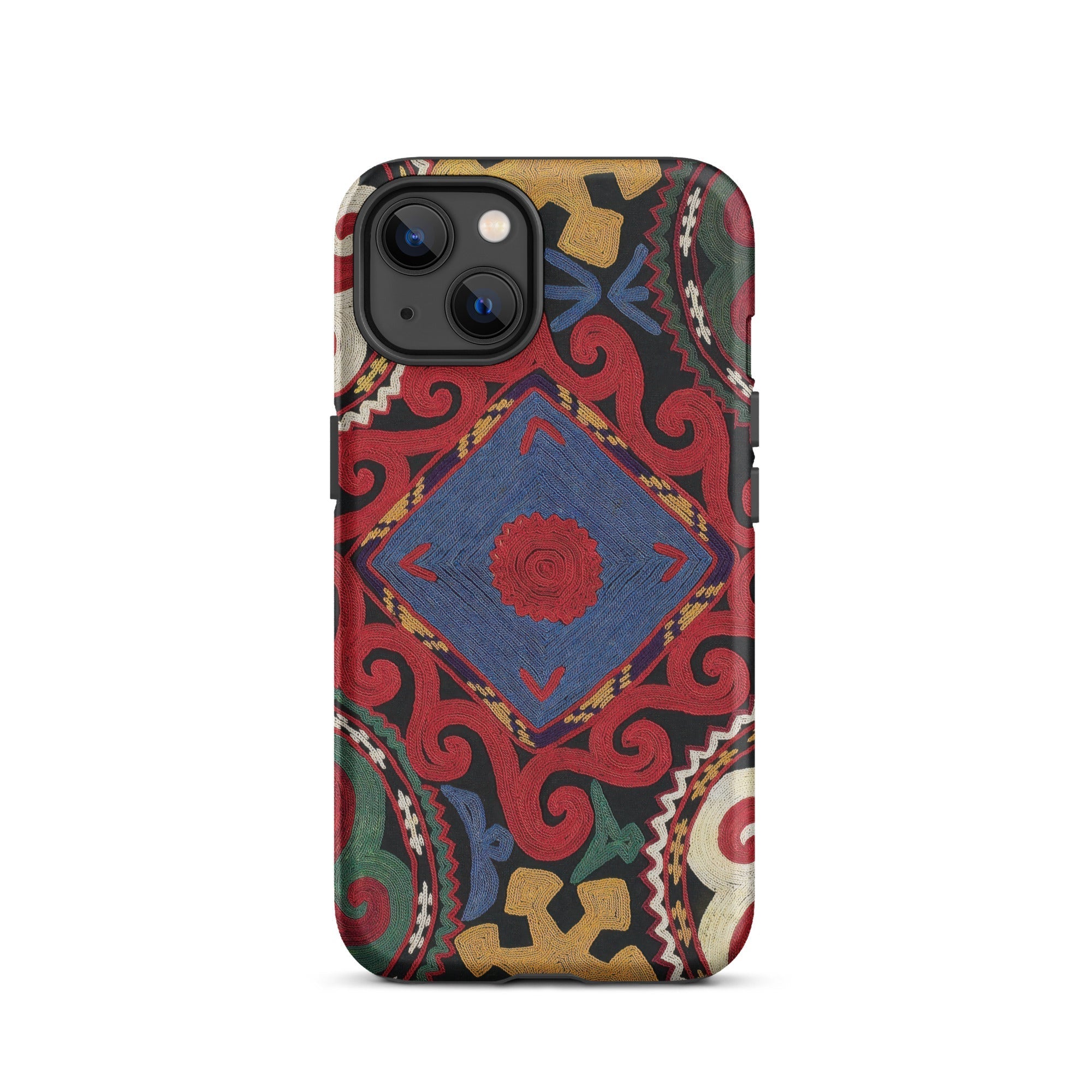 Braided Uzbekistan Textile Art Iphone Case, 13 / Matte, Patterned Phone Case