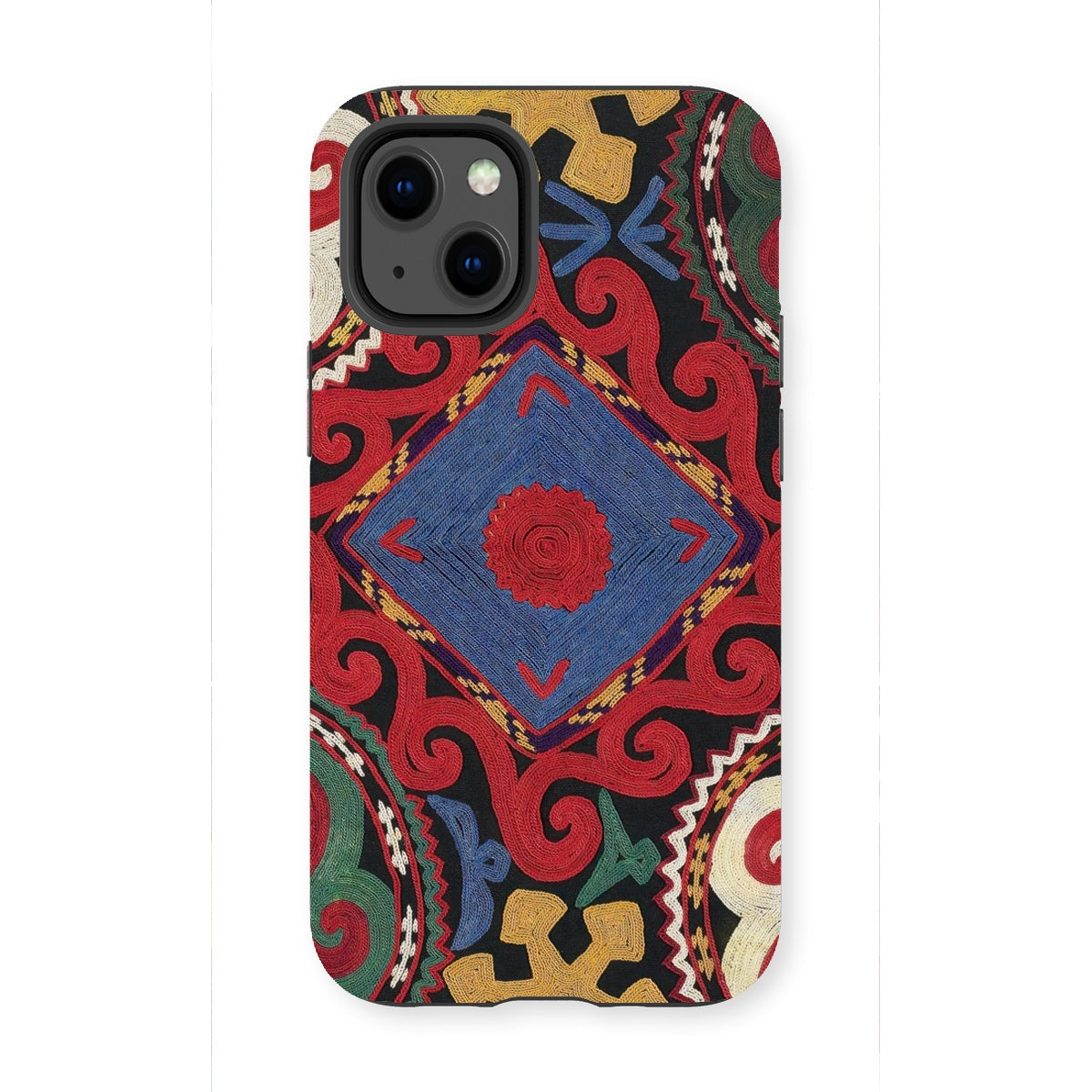 Braided - Uzbekistan Textile Art Iphone Case, 13 Mini / Matte, Patterned Phone Case