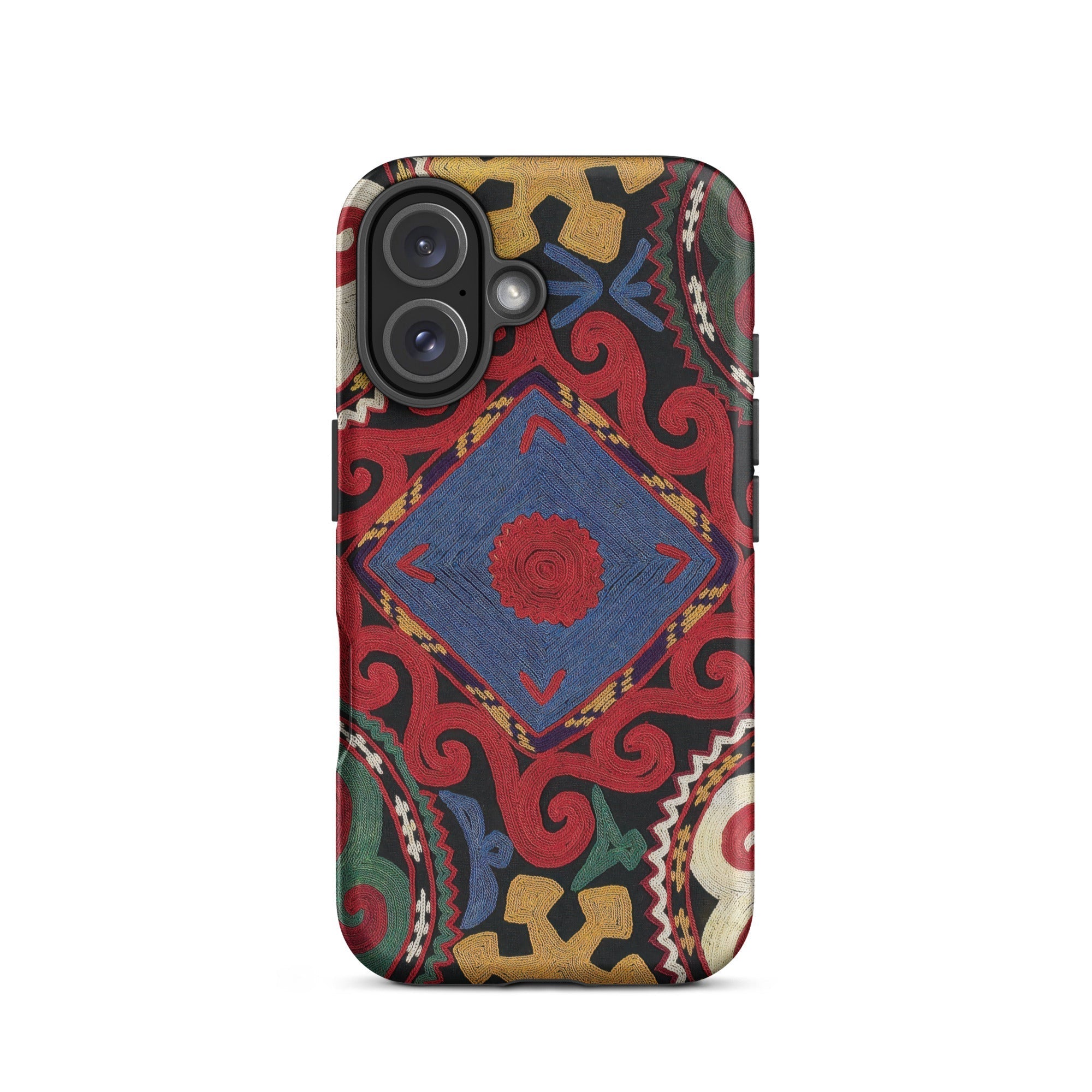 Braided Uzbekistan Textile Art Iphone Case, 16 / Matte, Patterned Phone Case