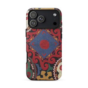 Braided - Uzbekistan Textile Art Iphone Case, 17 Pro Max / Matte, Mobile Phone Cases, Toby Leon