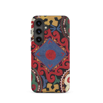 Braided - Uzbekistan Textile Art Phone Case, Samsung Galaxy S24 / Matte, Mobile Cases, Toby Leon