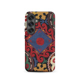 Braided - Uzbekistan Textile Art Phone Case, Samsung Galaxy S25 / Matte, Mobile Cases, Toby Leon