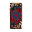 Braided Uzbekistan Textile Art Samsung Case, Galaxy S20 Fe / Matte, Smartphone Case Colorful Intricate Folk Art Pattern Swirls Geometric