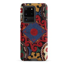 Braided Uzbekistan Textile Art Samsung Case, Galaxy S20 Ultra / Matte, Smartphone Case Colorful Intricate Embroidered Pattern