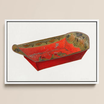 Bread Tray - Mildred Ford 1930s Kitchen Art Print / Canvas, 18x12’’ / 46x31cm / White Frame, Posters Prints & Visual Artwork, Toby Leon