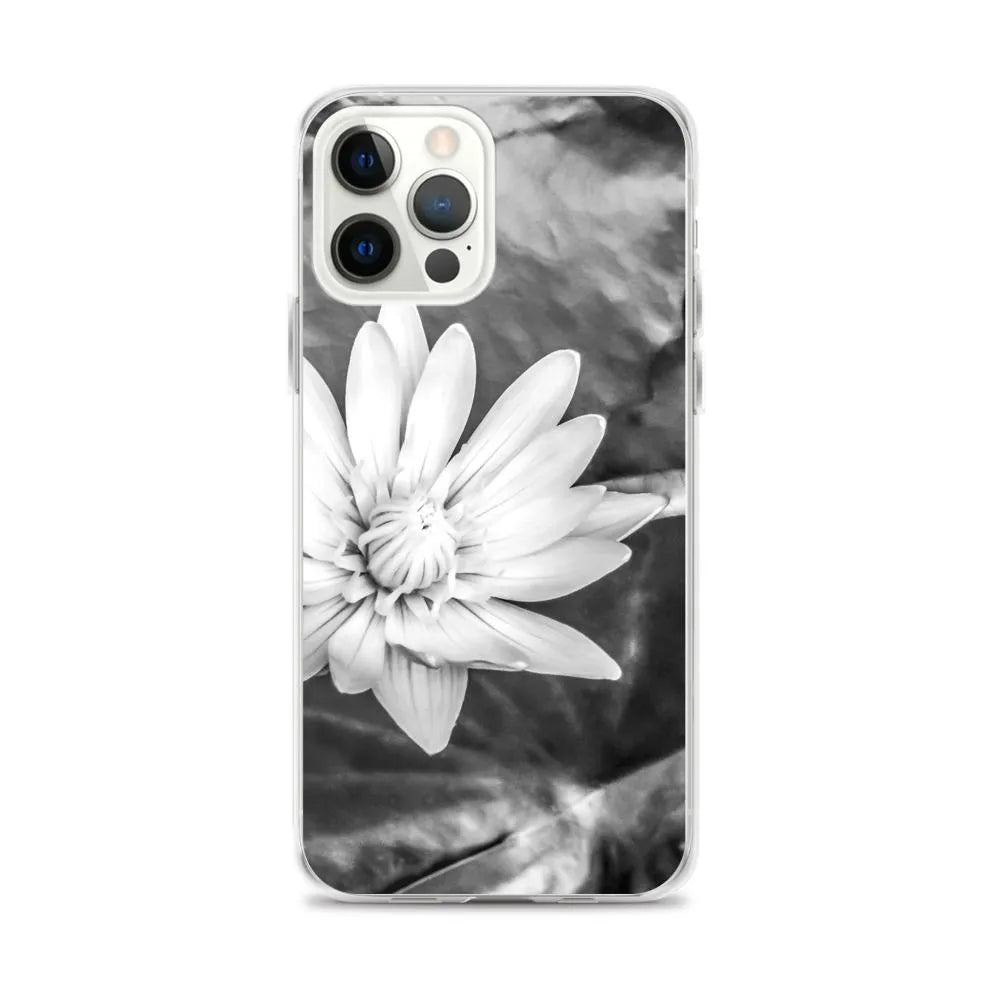 Breakthrough Floral Iphone Case - Black And White - Iphone 12 Pro Max - Mobile Phone Cases - Aesthetic Art