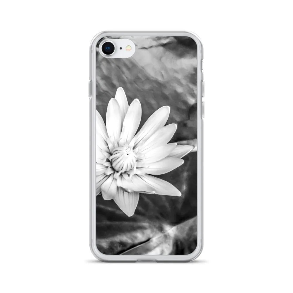 Breakthrough Floral Iphone Case - Black And White - Iphone 7/8 - Mobile Phone Cases - Aesthetic Art