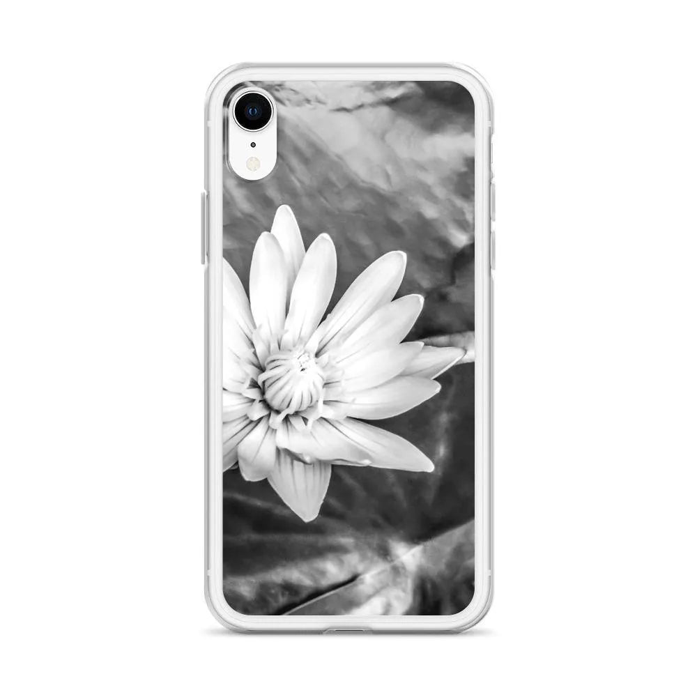 Breakthrough Floral Iphone Case - Black And White - Mobile Phone Cases - Aesthetic Art