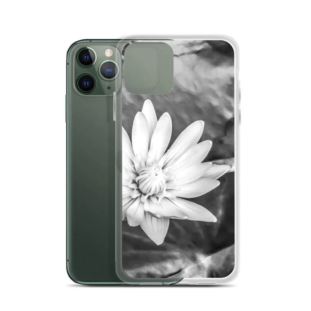 Breakthrough Floral Iphone Case - Black And White - Iphone 11 Pro - Mobile Phone Cases - Aesthetic Art