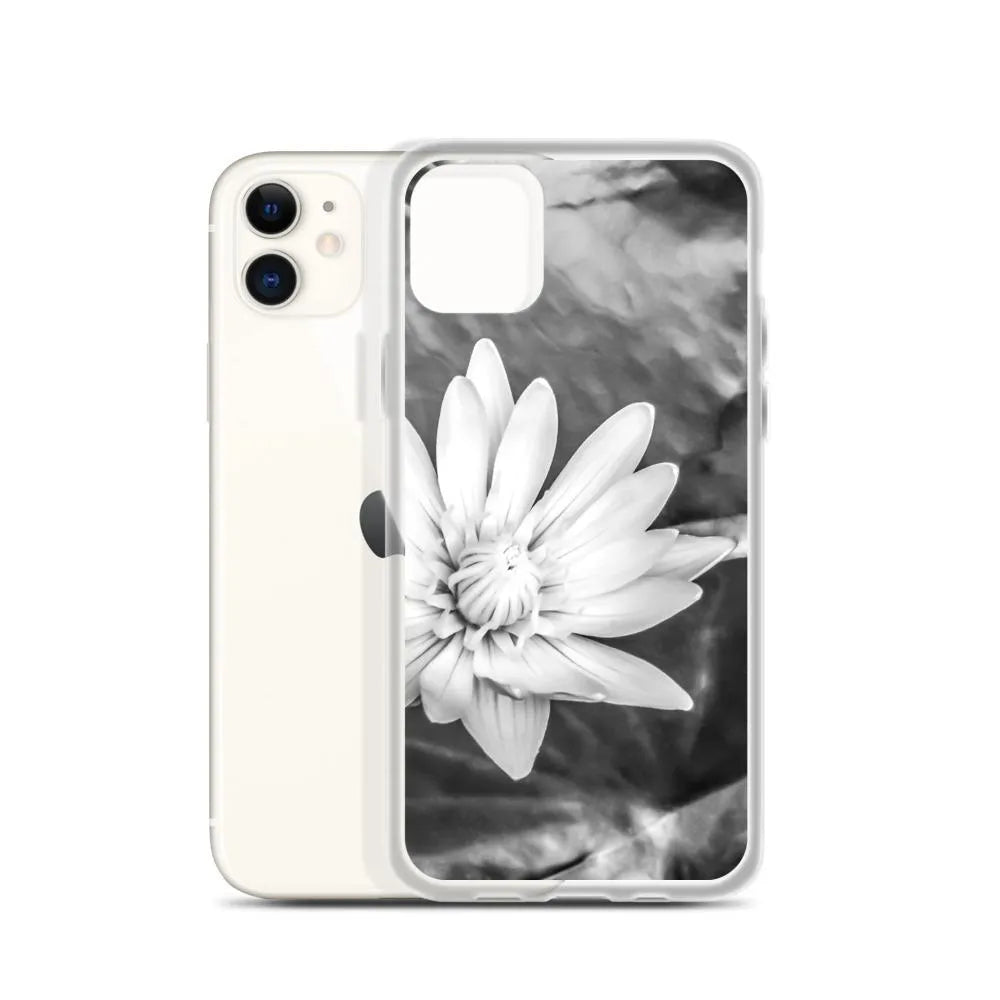 Breakthrough Floral Iphone Case - Black And White - Iphone 11 - Mobile Phone Cases - Aesthetic Art