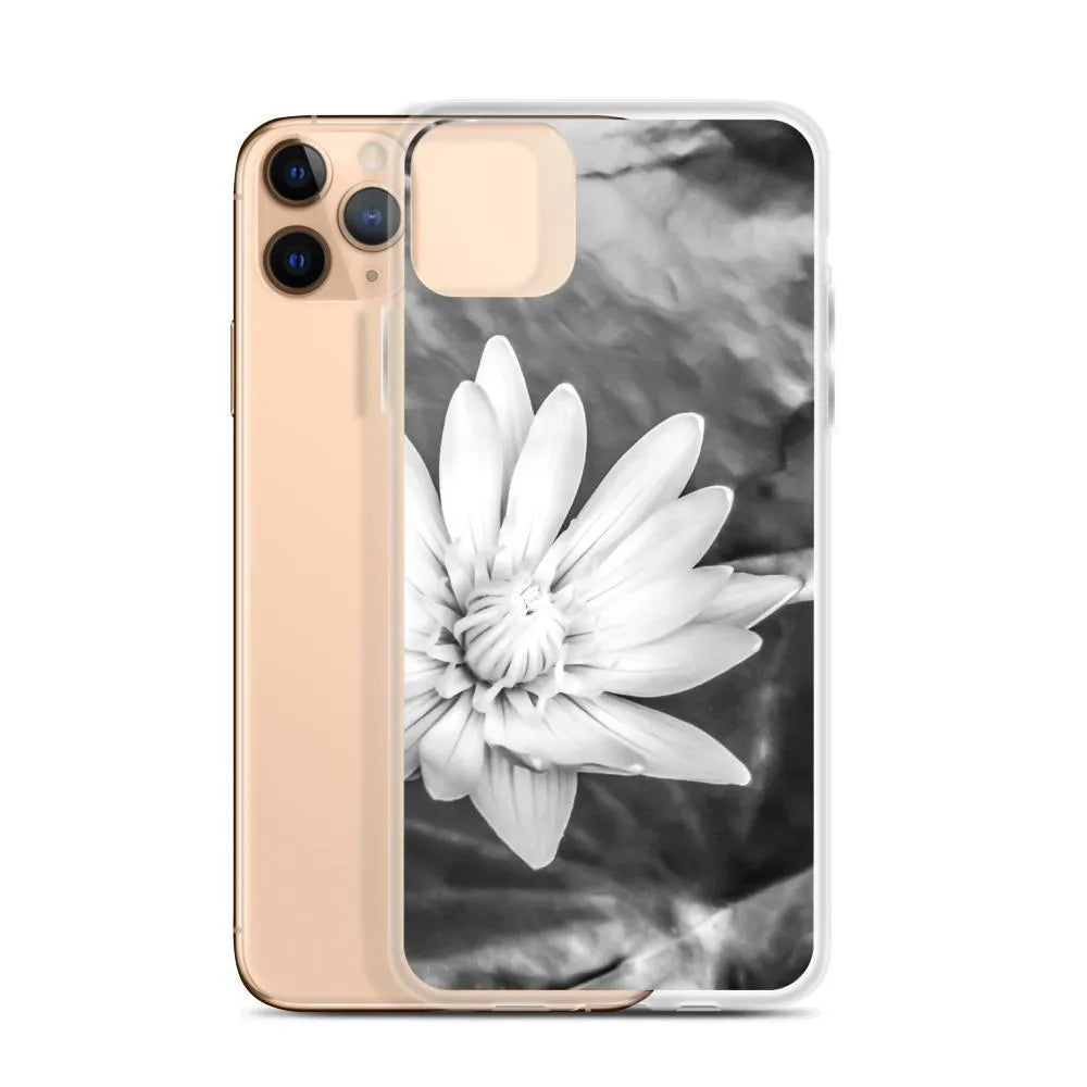 Breakthrough Floral Iphone Case - Black And White - Iphone 11 Pro Max - Mobile Phone Cases - Aesthetic Art