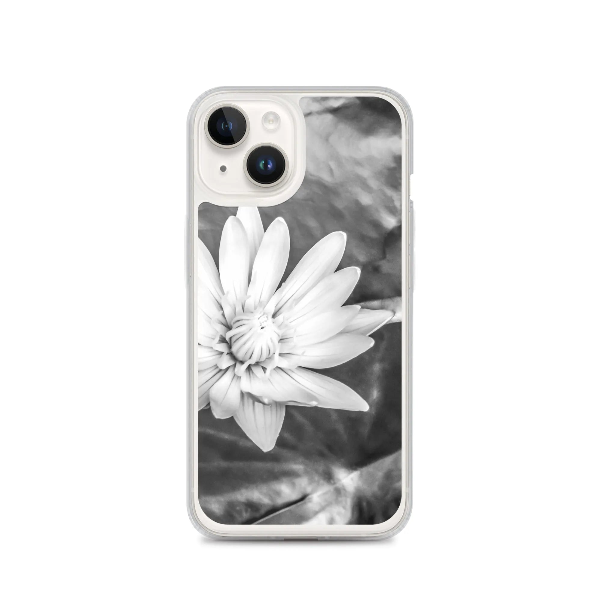 Breakthrough Floral Iphone Case - Black And White - Iphone 14 - Mobile Phone Cases - Aesthetic Art