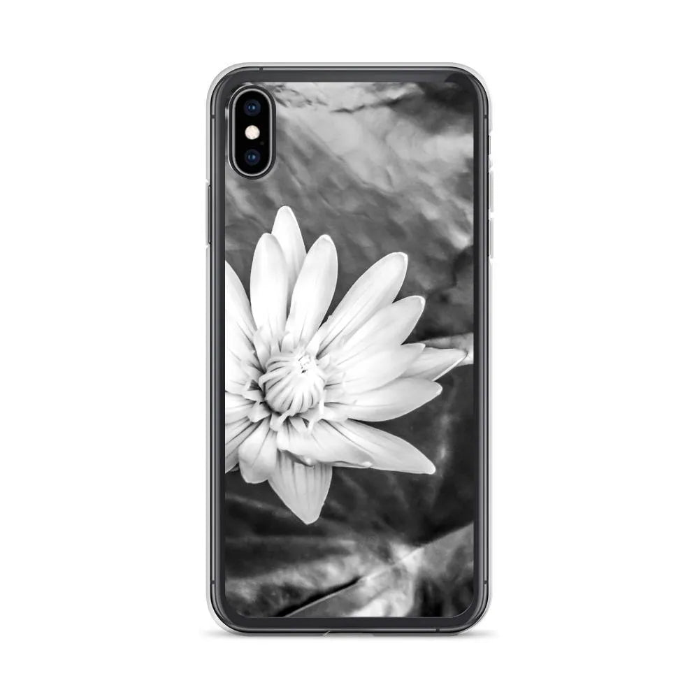 Breakthrough Floral Iphone Case - Black And White - Iphone Xs Max - Mobile Phone Cases - Aesthetic Art
