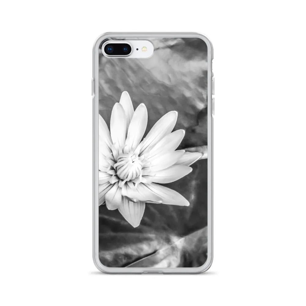 Breakthrough Floral Iphone Case - Black And White - Iphone 7 Plus/8 Plus - Mobile Phone Cases - Aesthetic Art