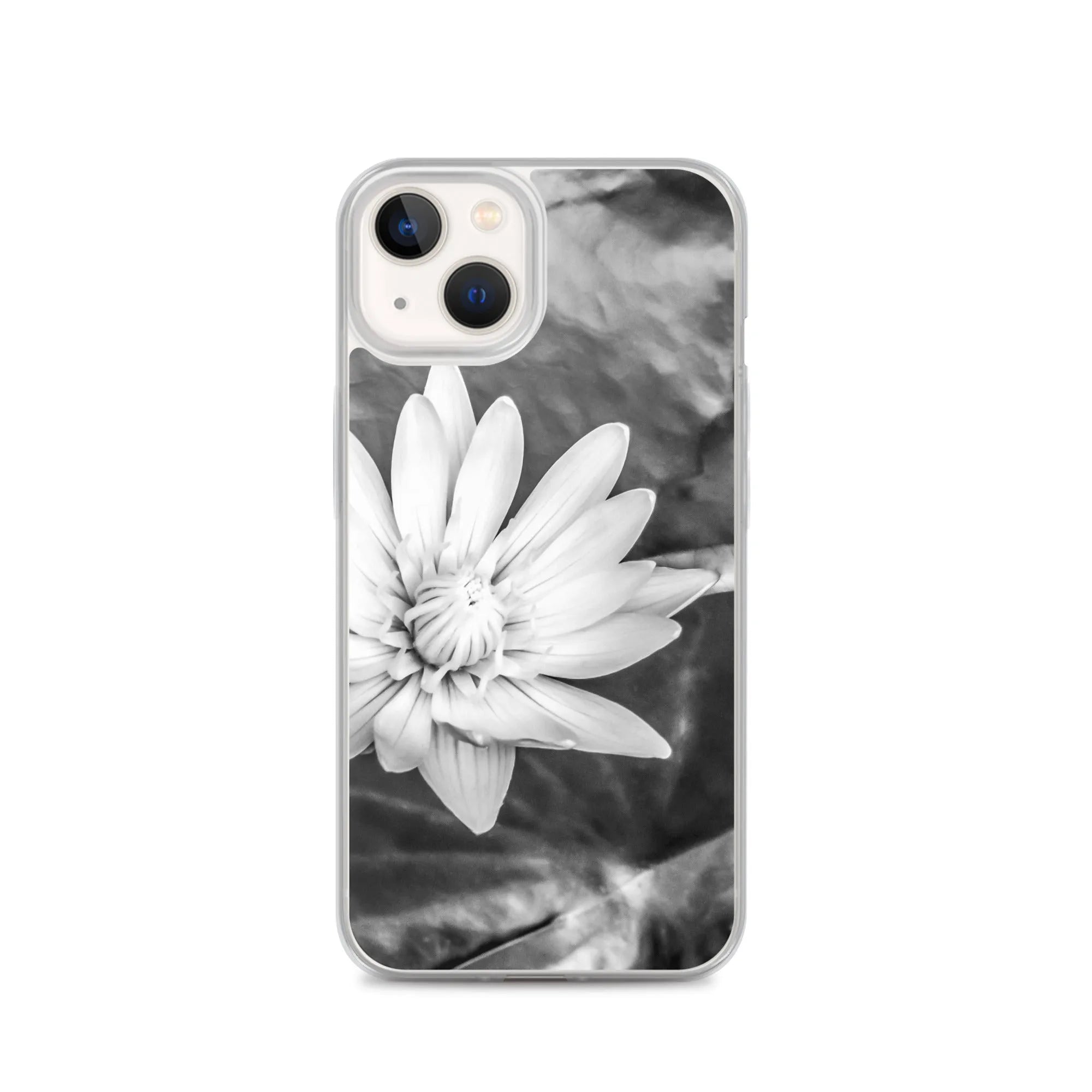 Breakthrough Floral Iphone Case - Black And White - Iphone 13 - Mobile Phone Cases - Aesthetic Art