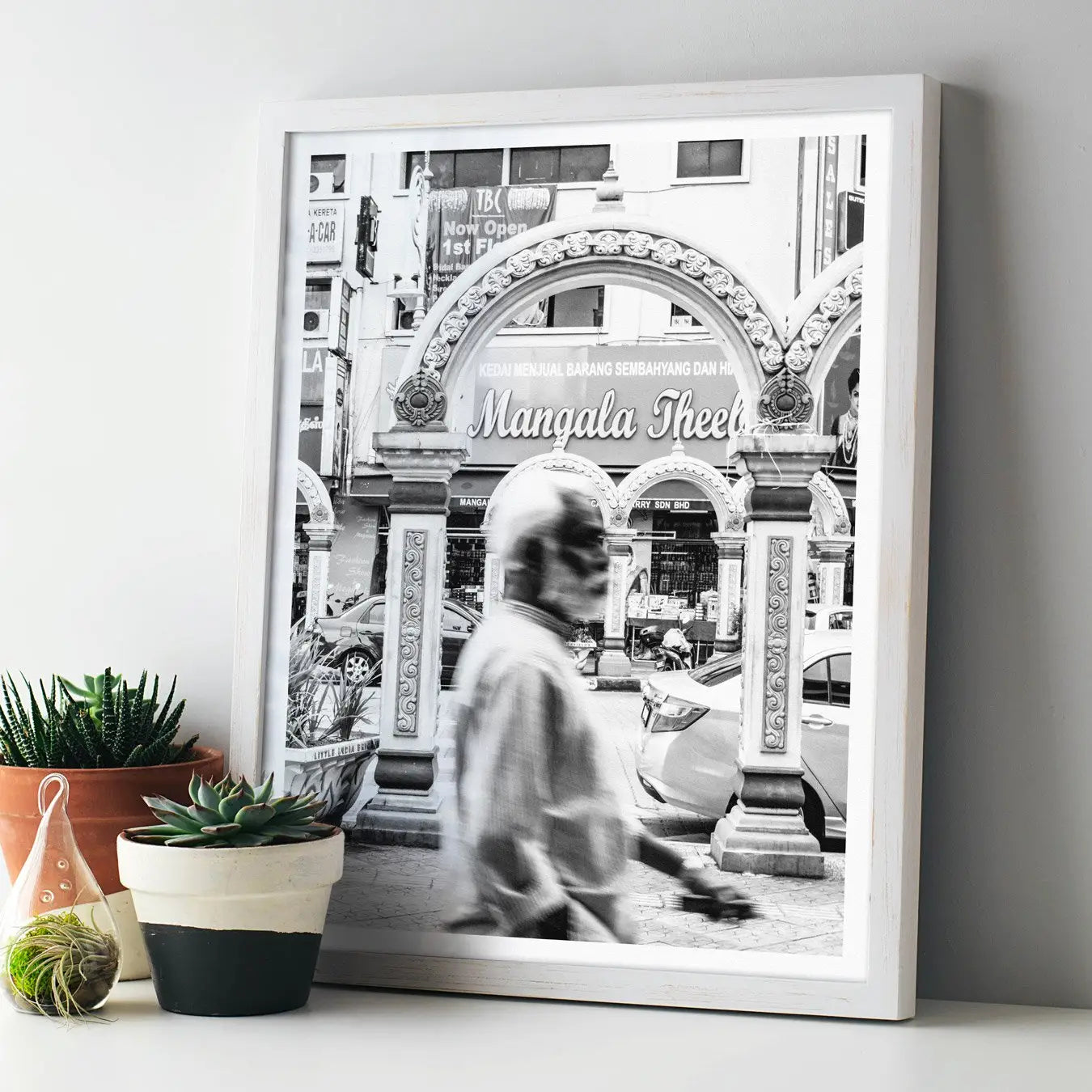 Brickfields - Kuala Lumpur Black And White Photography Art - 12×16 - Posters Prints & Visual Artwork - Aesthetic Art