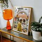 Brickfields Kuala Lumpur Street Photography Art Print, 24x32’’ / 61x81cm / Unframed, Framed Photograph Yellow Outfit Past Decorative Archway