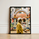 Black-framed Photographic Print Vibrant Street Scene Ornate Archway Kuala Lumpur Photography, Arresting, Art