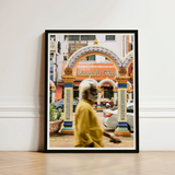 Black-framed Photograph Colorful Ornate Archway Sign Mangala Thee Kuala Lumpur Street Photography, Arresting, Art Print