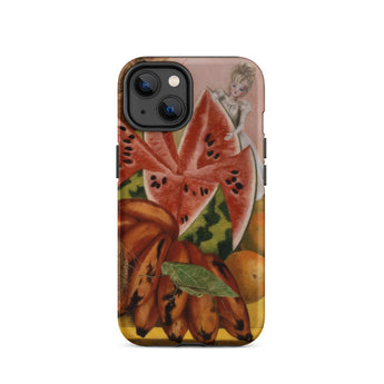 The Bride Frightened at Seeing Life Opened - Frida Kahlo Iphone Case, 14 / Matte, Iphone Case Life Painting Sliced Watermelon Bananas