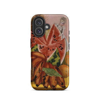 The Bride Frightened at Seeing Life Opened - Frida Kahlo Iphone Case, 16 / Matte, Phone Case Still-life Painting Fruits Figure
