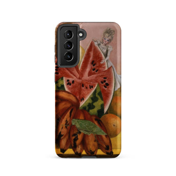 The Bride Frightened at Seeing Life Opened - Frida Kahlo Samsung Case, Galaxy S21 / Matte, Smartphone Case Life Painting Fruit Figure