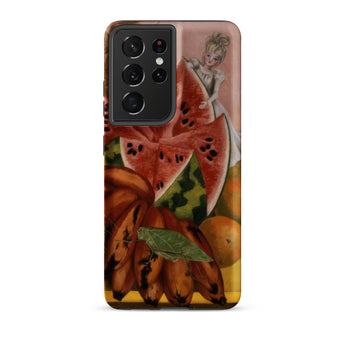 The Bride Frightened at Seeing Life Opened - Frida Kahlo Samsung Case, Galaxy S21 Ultra / Matte, Smartphone Case Life Painting Fruit Figure