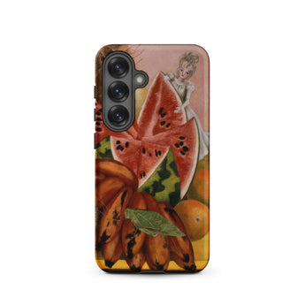 The Bride Frightened at Seeing Life Opened - Frida Kahlo Samsung Case, Galaxy S25 / Matte, Phone Case Still-life Painting Sliced Watermelon