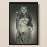 The Bride - Max Dupain kunstprint / Canvas, 12x18’’ / 31x46cm / Zwart frame, Posterprints & visuele kunstwerken, Toby Leon