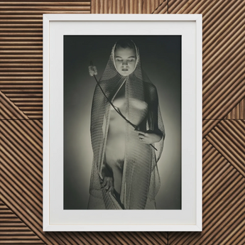 The Bride - Max Dupain kunstprint / Canvas, 20x30’’ / 51x76cm / Wit frame / Passe-partout, Posterprints & visuele kunstwerken, Toby Leon